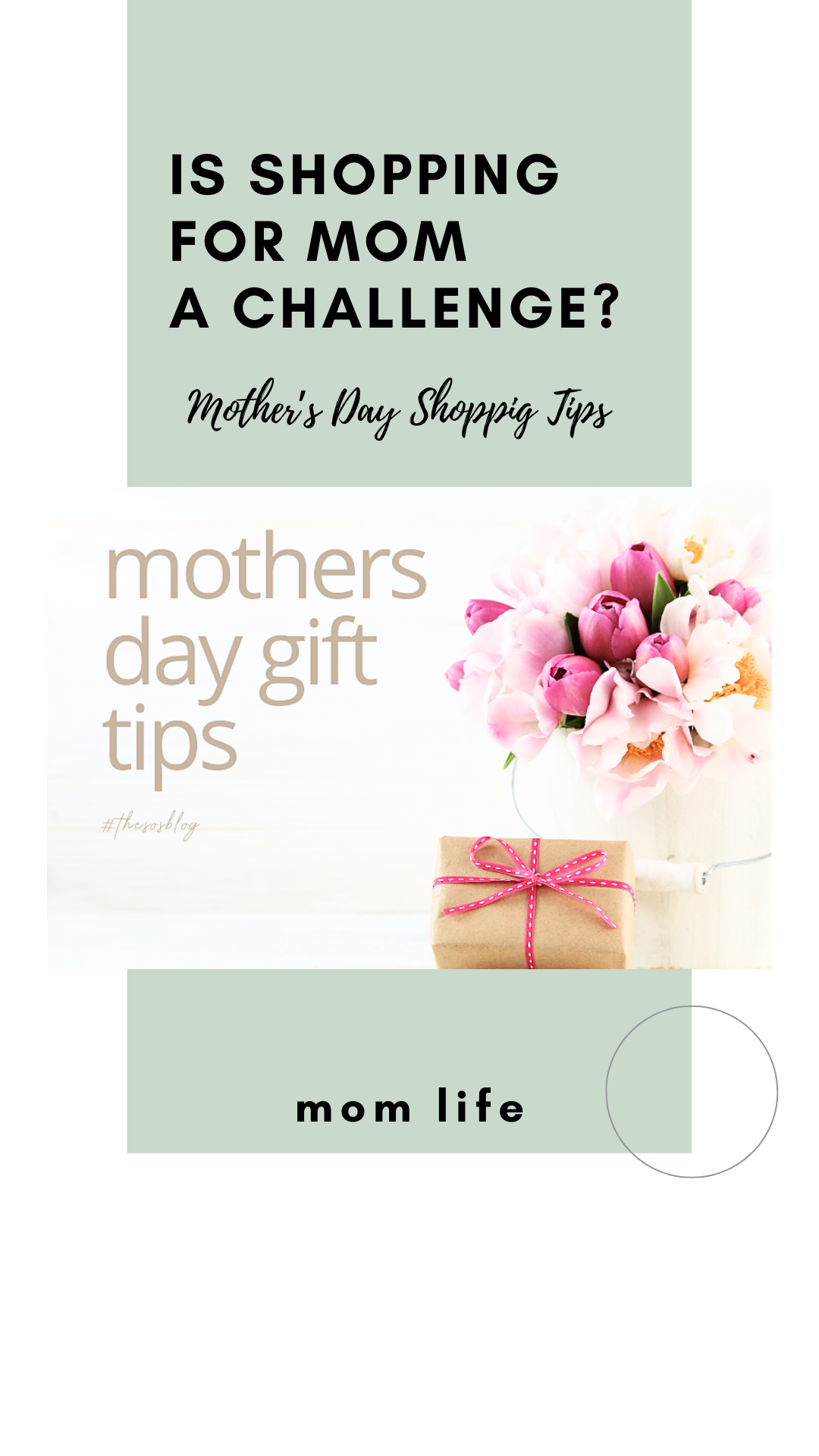 link to mother's day shopping post, picture of tulips and gift, mothers day 2024, calendar date mothers day 2024, last minute mothers day gifts, mothers day last minute gift ideas