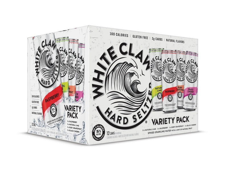 picture of pack of white claw drinks, keto diet, white claw ingredients, white claw flavors, is truly keto, keto drinks alcoholic, keto snacks, keto drinks besides water