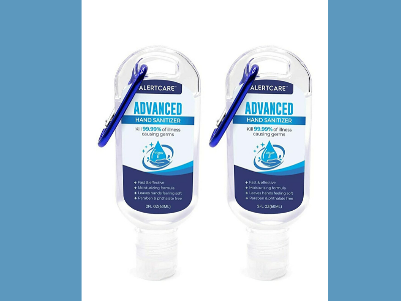 2 Pack Hand Cleaner Travel Size With Holder Keychain Carriers, Hand Wash Gel - 2 OZ Travel Size, travel hand sanitizer, travel hand sanitizer bulk, amazon hand sanitizer, best hand sanitizer brands, hand sanitizer near me