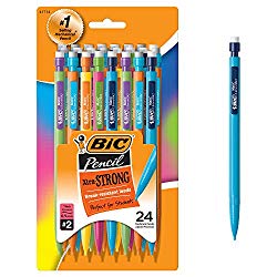 pack of 24 bic extra strong mechanical pencils good for time management tool to use in writing in calendar or journal planning