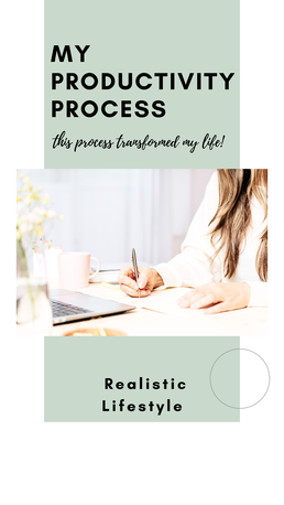 picture of woman at desk, article title: A productivity process that changed my life! Free PDF download included in article!  productivity | productivity hacks | productivity process | productivity vs efficiency | productivity vs hustle culture | productivity definitions | is hustle culture toxicload, productivity pdf download, ad for free productivity pdf download, productivity in the workplace, why is productivity important, what is meant by productivity, what is productivity at work, process productivity improvement