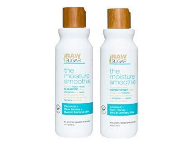 Picture of raw sugar shampoo and conditioner bottles, best beauty products on amazon, makeup under 30, best amazon beauty products under 20, best sephora products under 20, ulta beauty, best cheap sephora products, best skin care products under $20, best face moisturizer under $20, beauty on a budget tips, affordable skin care, best drugstore makeup 2020, beauty on a budget
